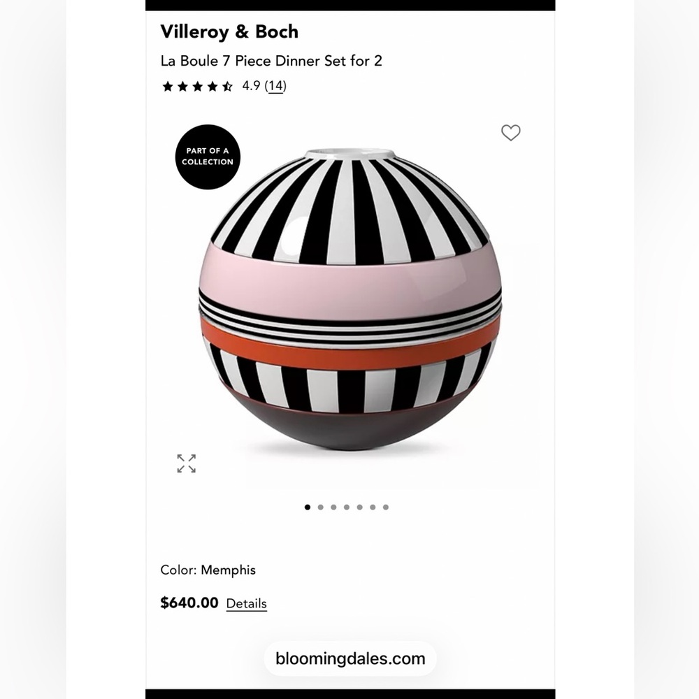 LA BOULE by Vileroy & Boch 
from Bloomingdale's BRAND NEW IN ORIGINAL BOX